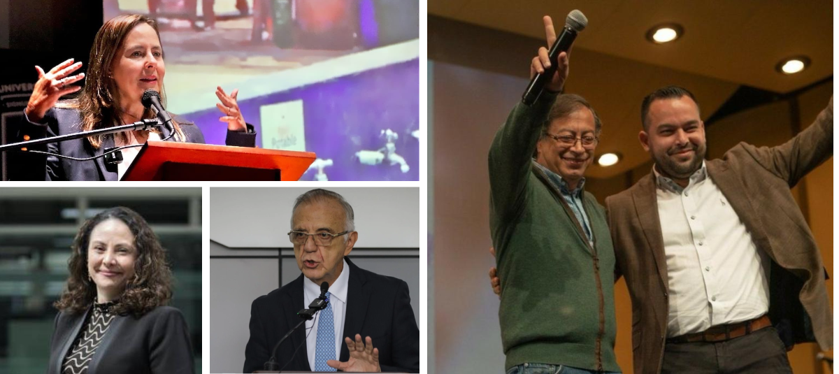 Helga Rivas, Piedad Urdinola, Iván Velásquez and Edwin Palma
