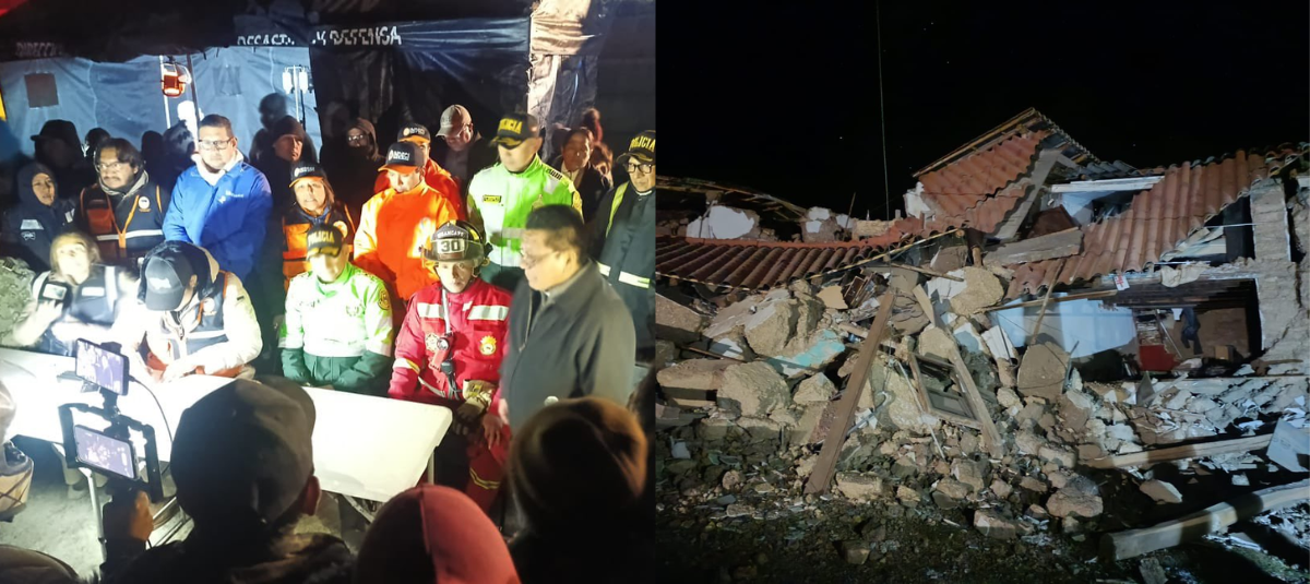 Videos of the earthquake in Peru, which leaves at least five dead, 21 injured and more than 300 victims