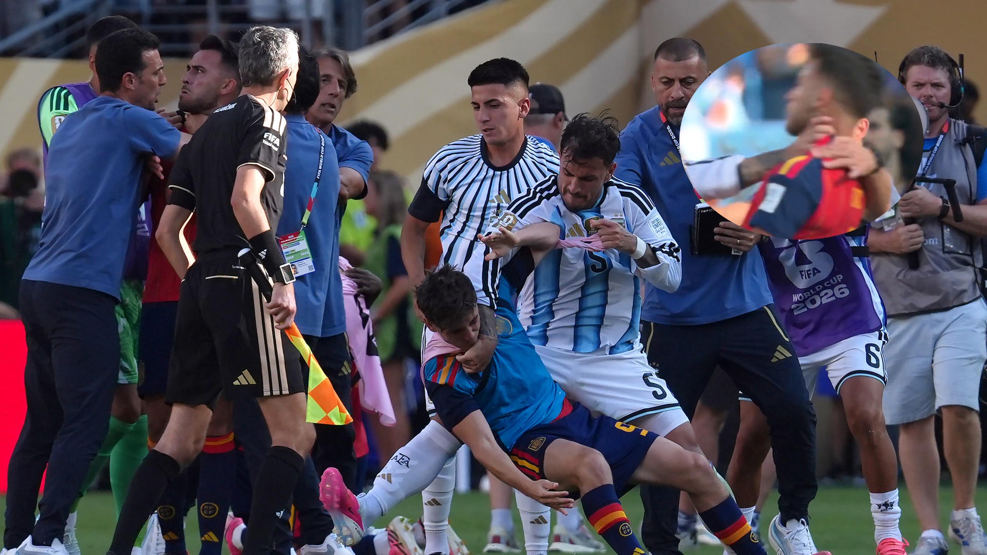 Agresión de Leandro Paredes