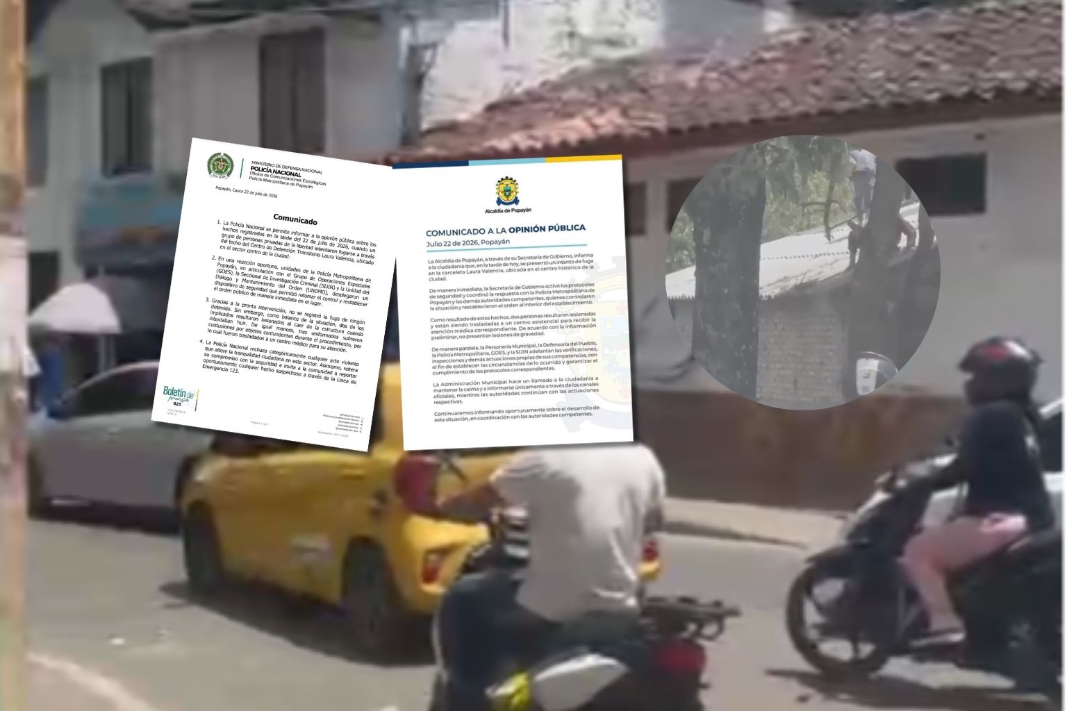 Este 22 de julio hubo conmoción en Popayán por intento de fuga en centro de detención transitoria.