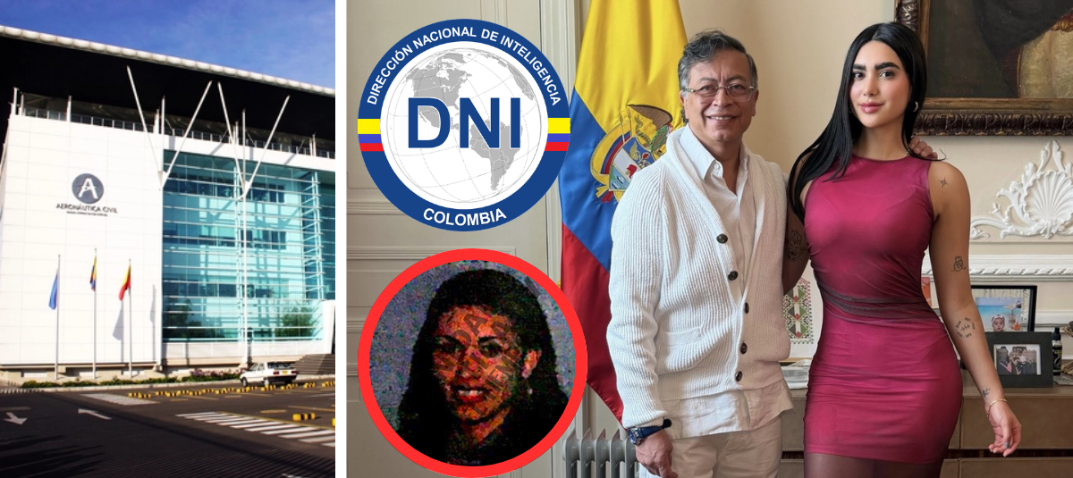Liliana de las Mercedes Olaya Cabrales, mother of Gabriela Muñoz, with President Gustavo Petro.