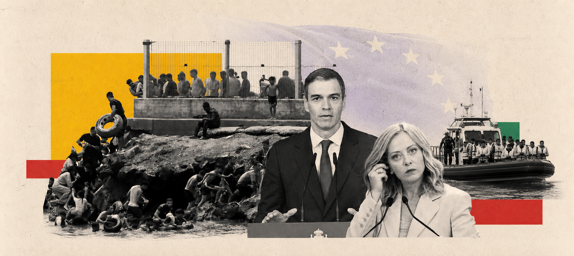Miles de personas intentaron ingresar a Ceuta desde Marruecos por mar y por la valla fronteriza, en la mayor presión migratoria sobre el enclave español desde 2021.