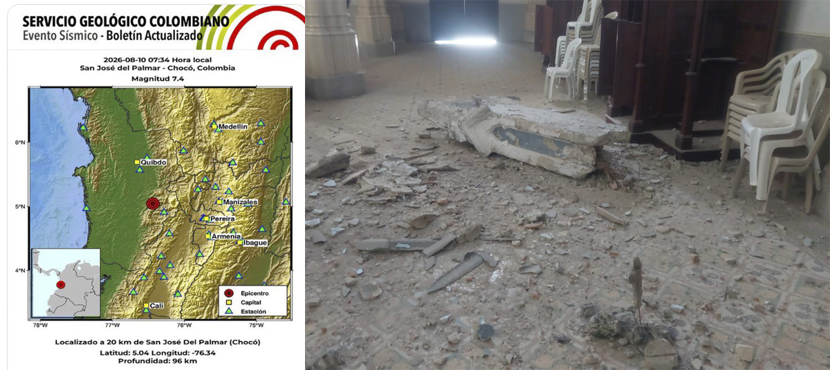 Temblor en Antioquia