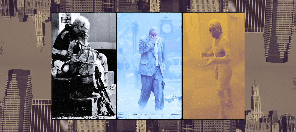 Collage Aftermath of September 11 in health