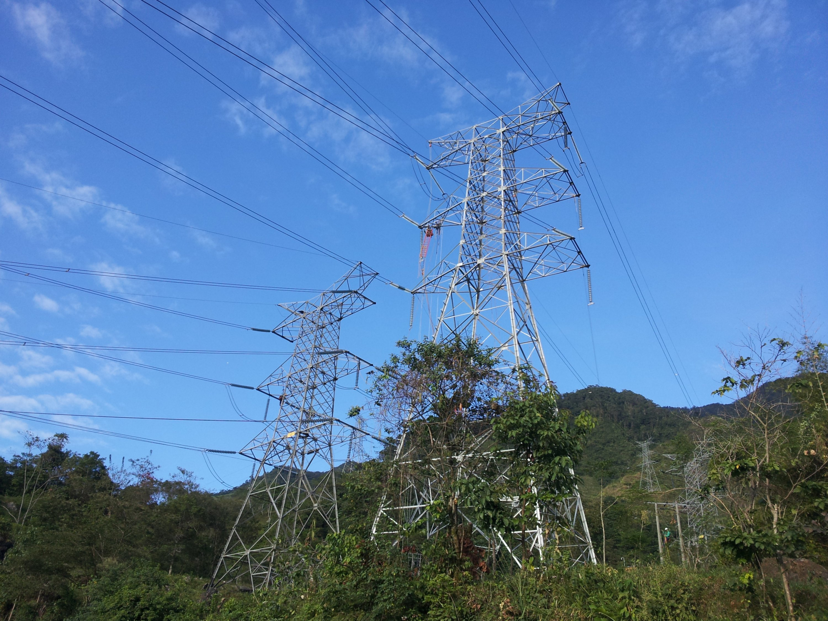 Power transmission towers