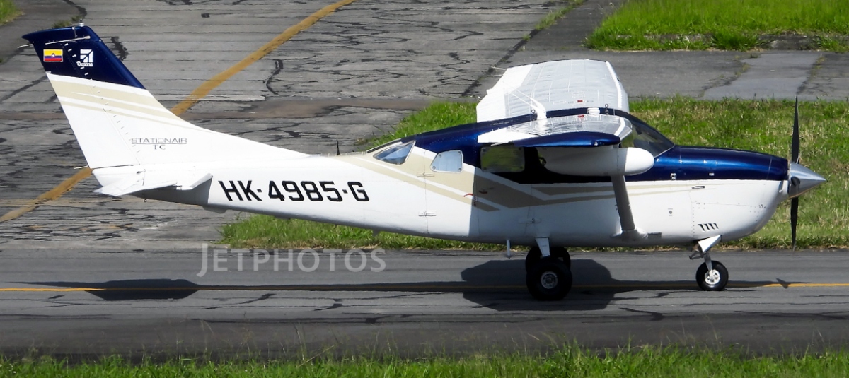 Cessna T206, registration HK4985