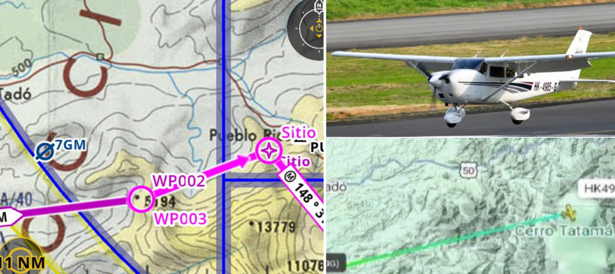 The last communication and the signal emitted by the missing plane