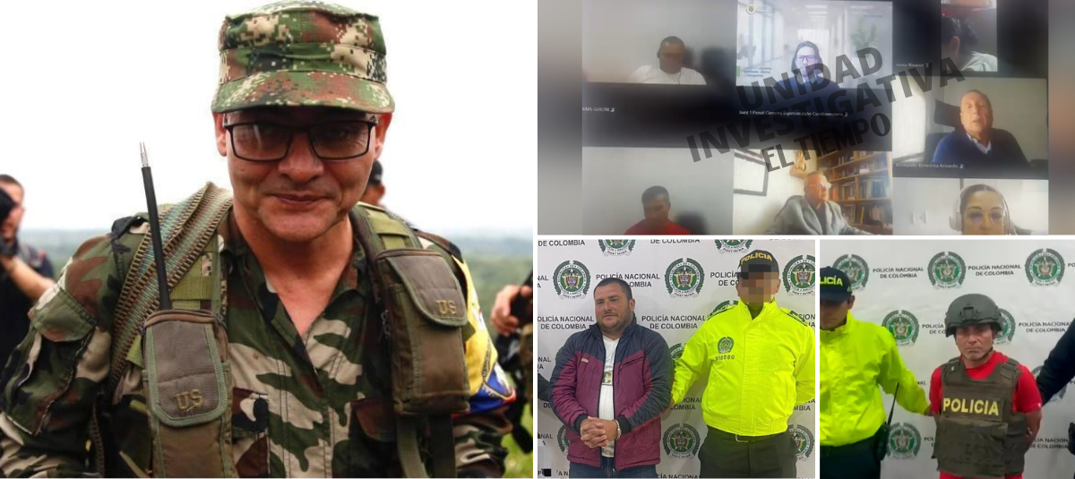 Alias ​​Iván Mordisco, head of the FARC dissidents, and his brothers Andrés and José Manuel Vera Fernández.
