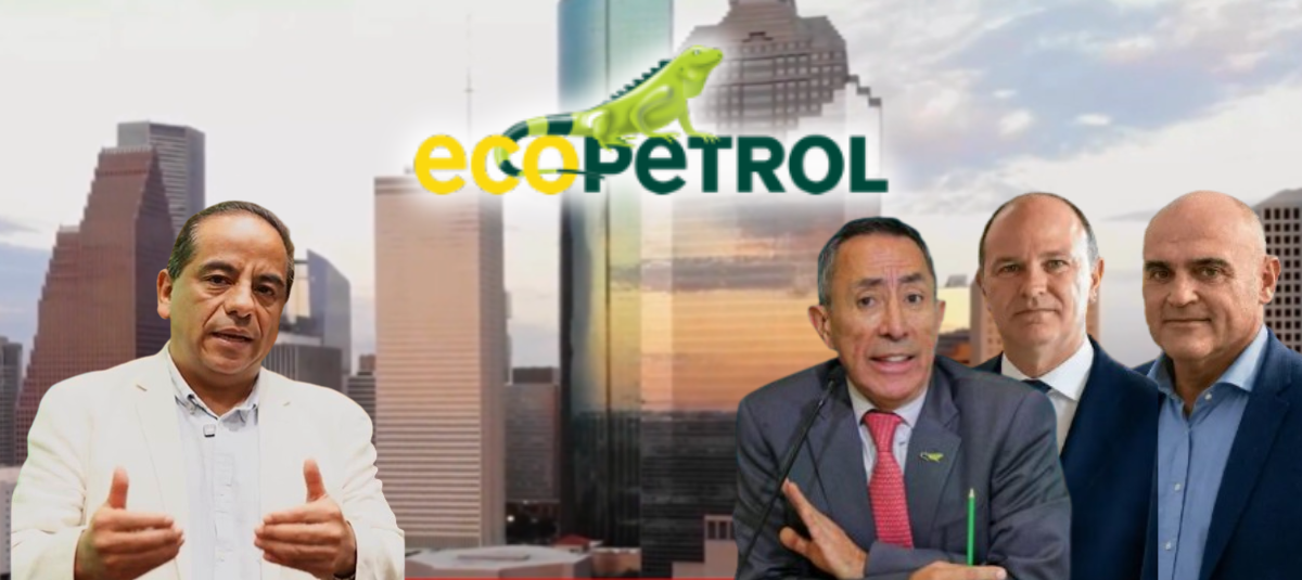 Julio César Herrera, director of Ecopetrol in Houston. The former president of the oil company, Ricardo Roa, and the Catalans Manel Grau and Xavier Vendrell.