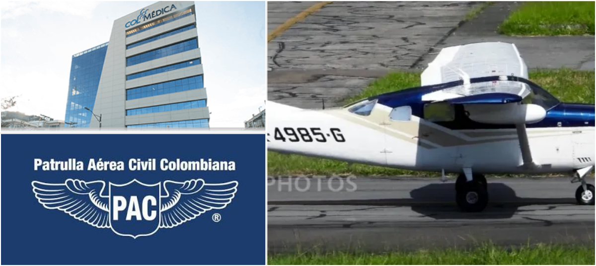 Colombian Civil Air Patrol/Colmédica/Social networks