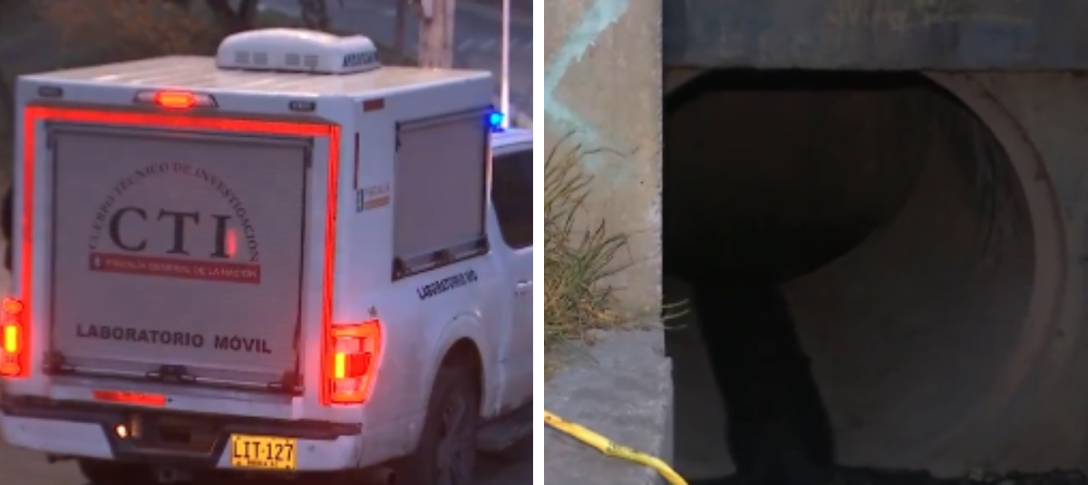 Minor found in a sewer.