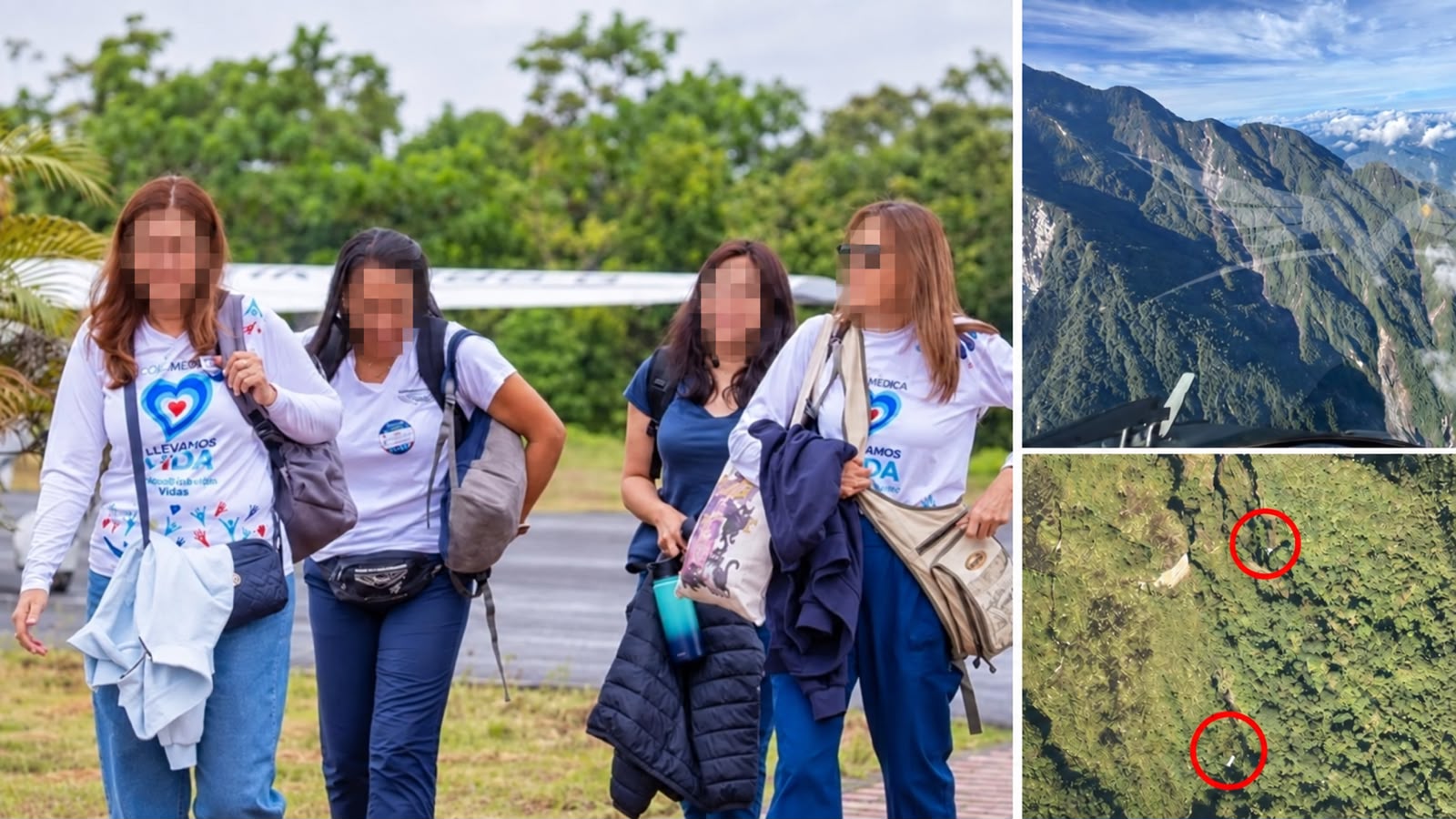 Perla, Sandy, María Victoria and Julissa were returning from serving nearly 600 people in Condoto.