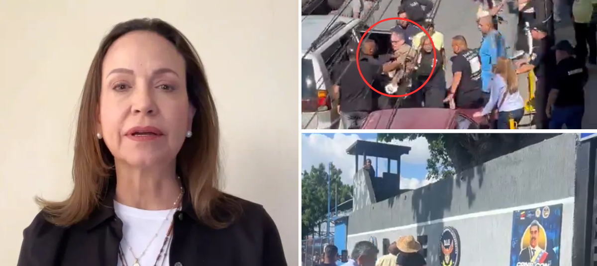 María Corina Machado and the arrest of Javier Oropeza.