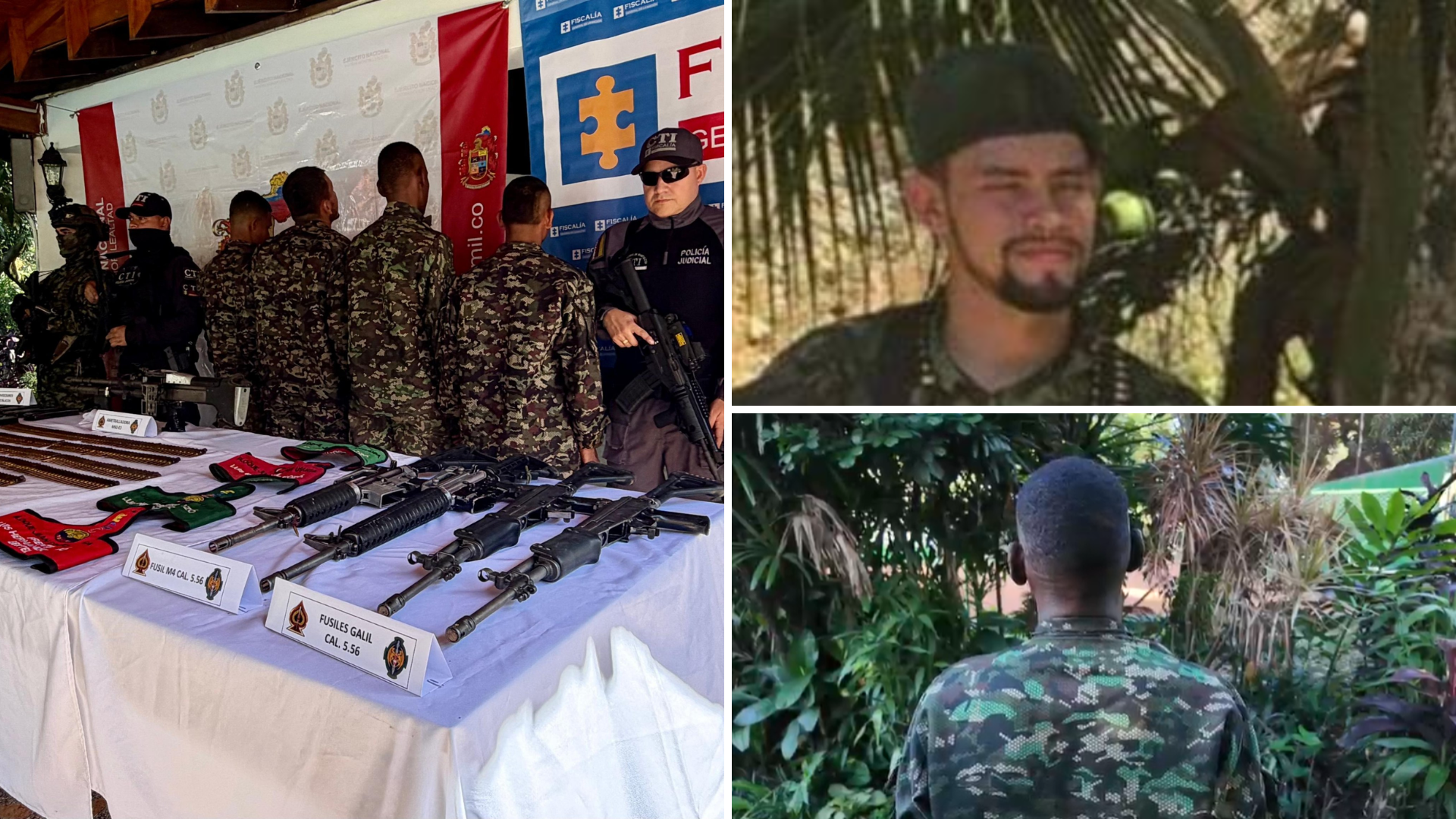 Four members of the 'Gulf clan' surrendered to the Army in Briceño.