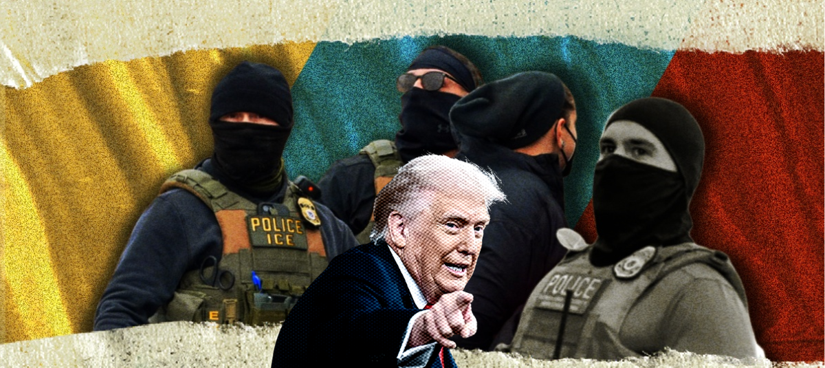 Collage ICE Estados Unidos / Donald Trump / migración / migrantes / colombianos / arresto / migrante