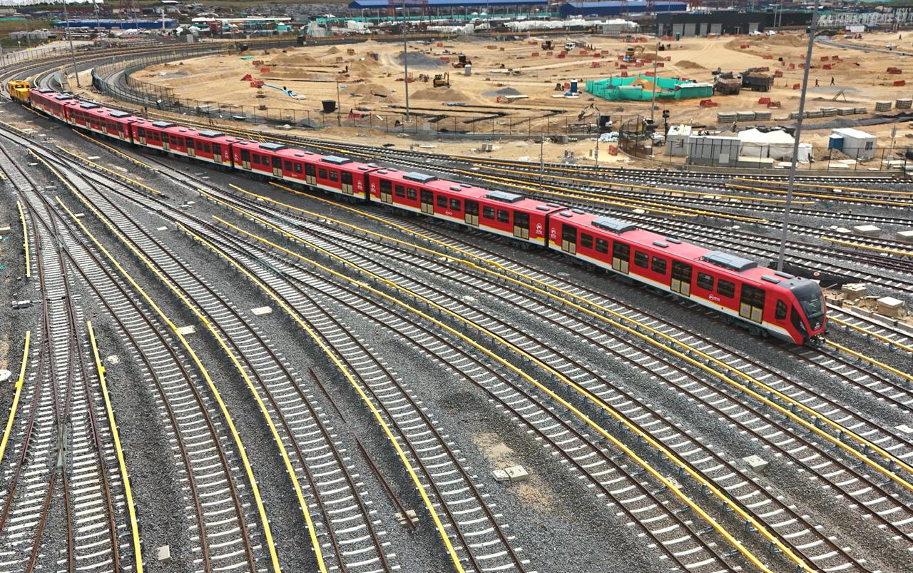 Bogotá metro workshop yard