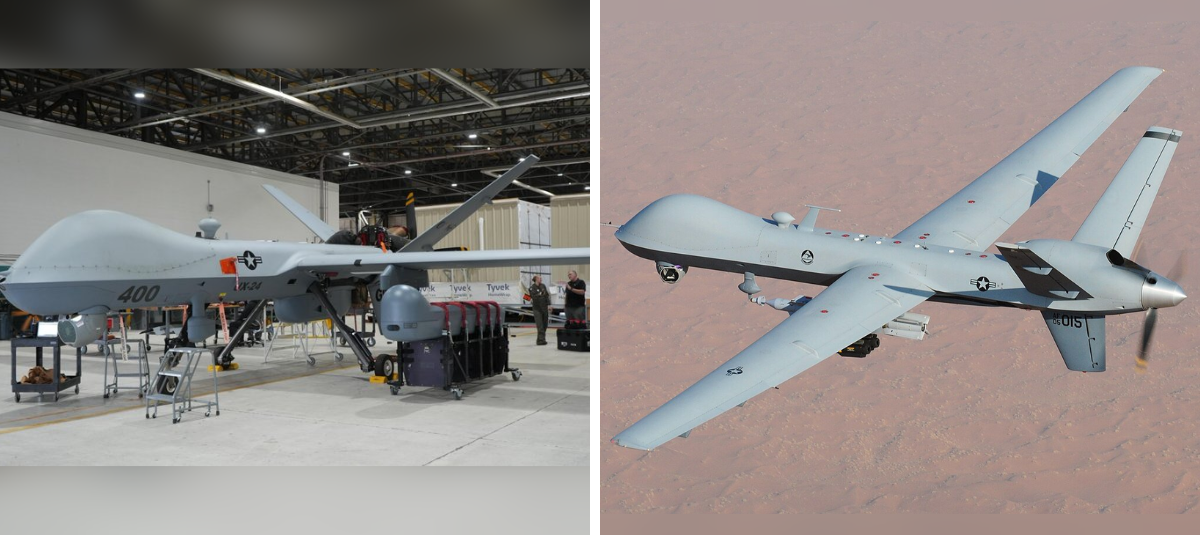 MQ-9 Reaper drone.
