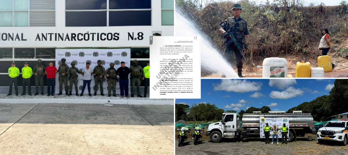 Captured in anti-drug operation in Santa Marta.