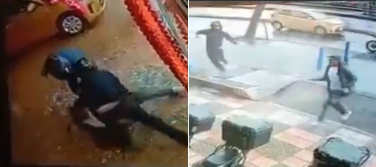 Case of insecurity in Bogotá.