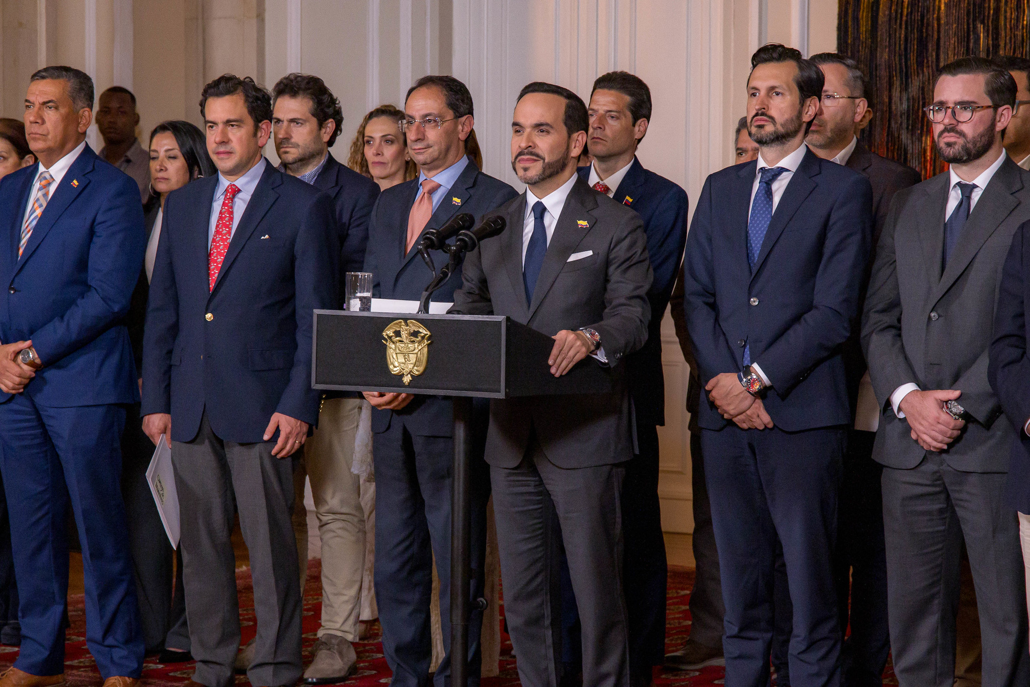 President Abelardo De La Espriella and his ministers