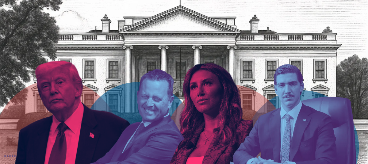 Donald Trump, Richard Grenell, Alina Habba y Turhan Mildon