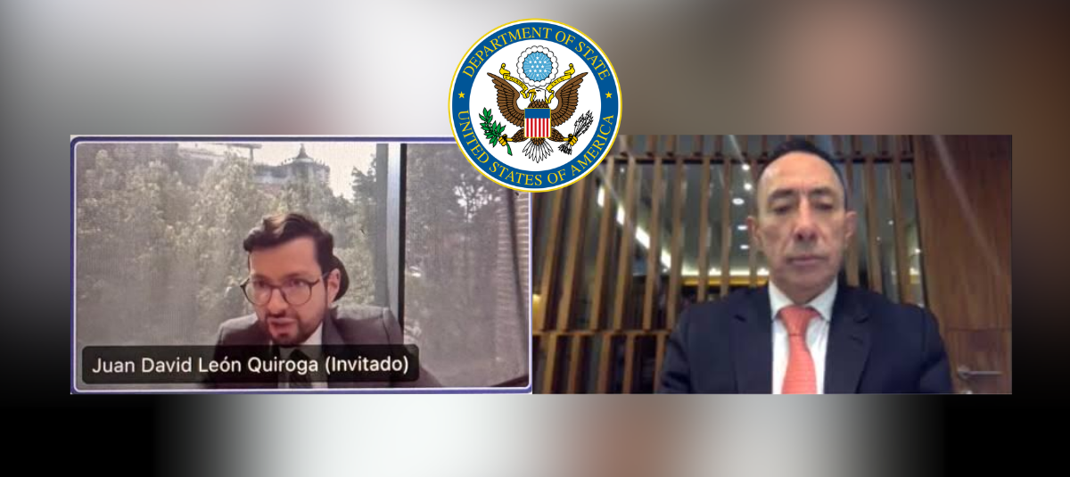 Juan David León and his client, Ricardo Roa Barragán, former president of Ecopetrol.