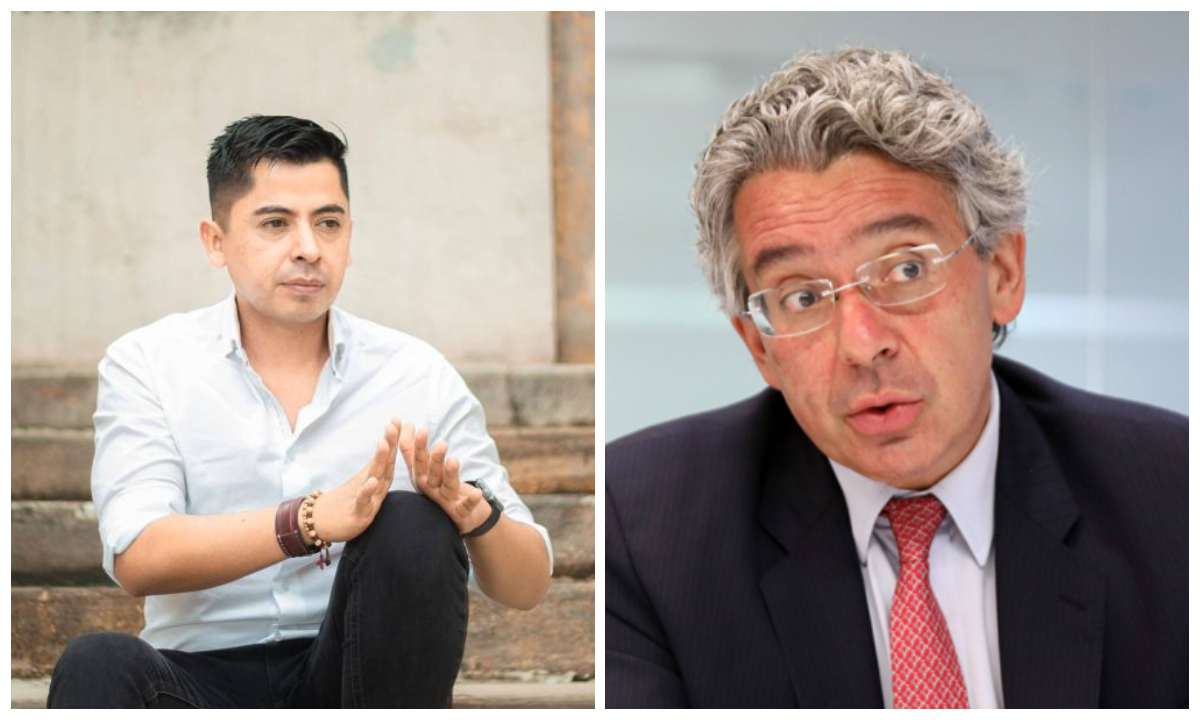Senators Ariel Ávila and Enrique Gómez.